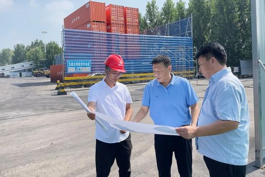 张广宇到跃进港召开堆场仓储、环保提升现场推进会